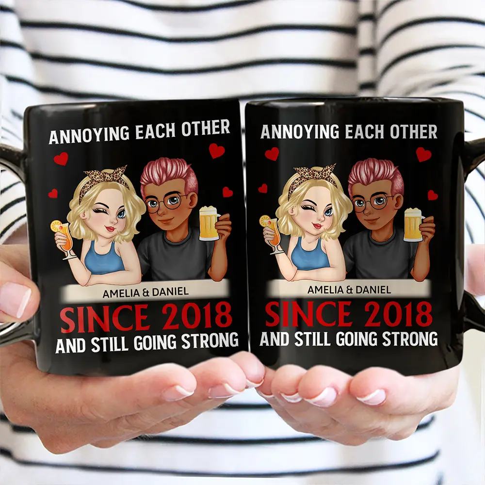 Turban Couple Annoying Each Other Since - Personalized Mug - Image 3