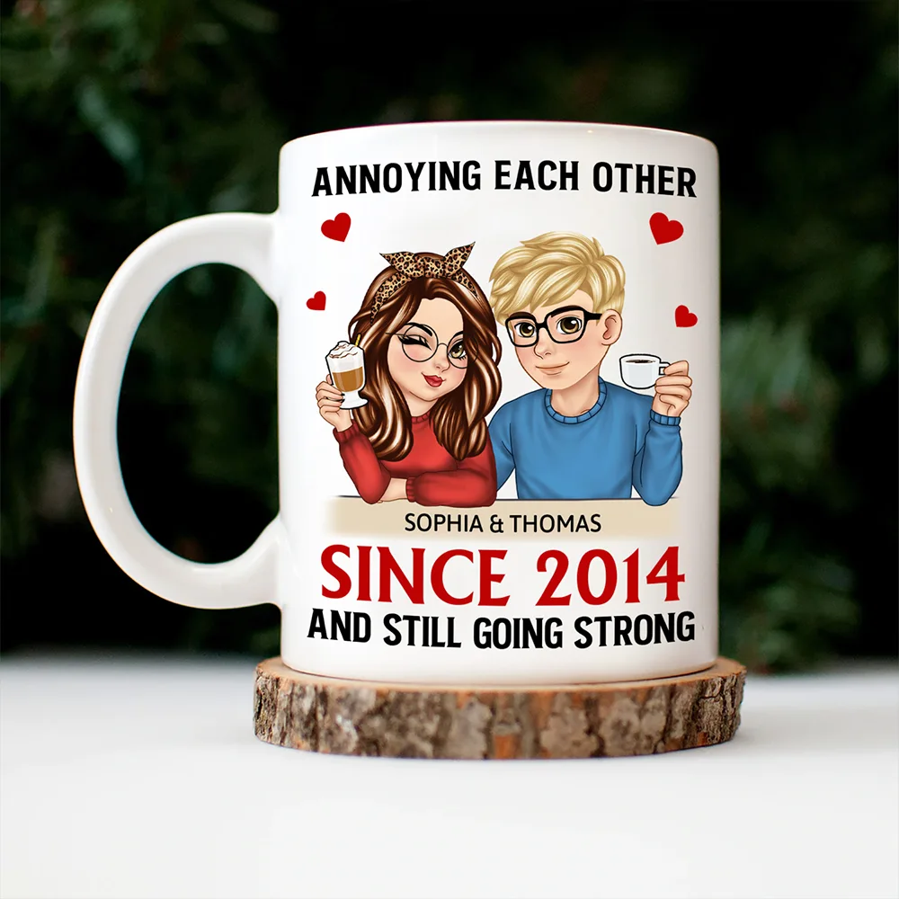 Turban Couple Annoying Each Other Since - Personalized Mug - Image 4