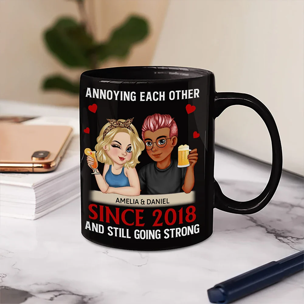 Turban Couple Annoying Each Other Since - Personalized Mug - Image 5