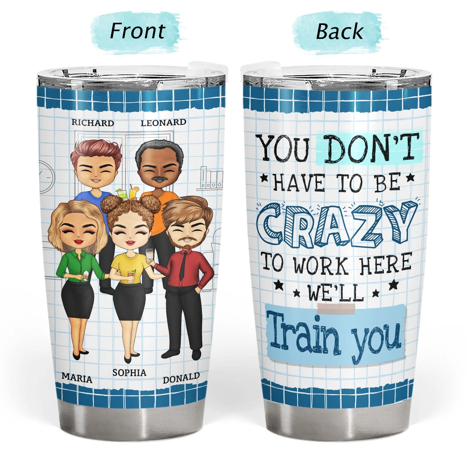 Unbreakable Bond Of Coworkers Who Put Up With - Funny, Anniversary, Goodbye, Retired, Birthday Gifts For Colleagues, Besties - Personalized Tumbler - Image 3