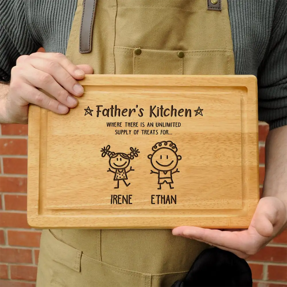 Unlimited Supply Of Treats - Personalized Wooden Cutting Board - Image 3