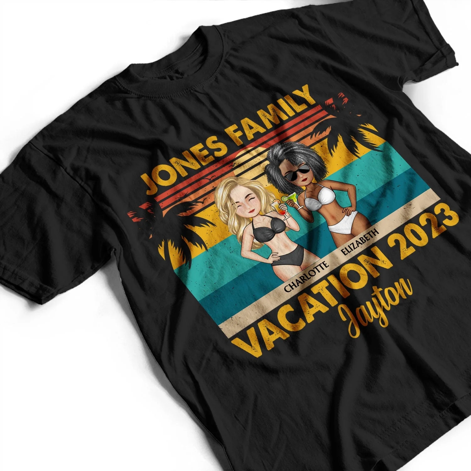 Vacation Traveling Beach - Funny, Holiday Gift For Husband, Wife, Couples, Family - Personalized Custom T Shirt - Image 3