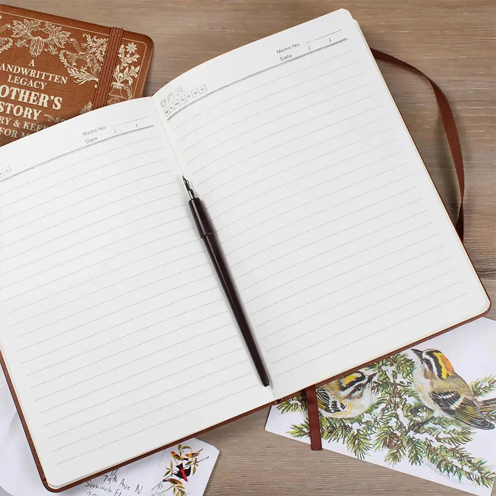 Vintage Mom's Story Memory & Keepsake - Personalized Leather Journal - Image 2