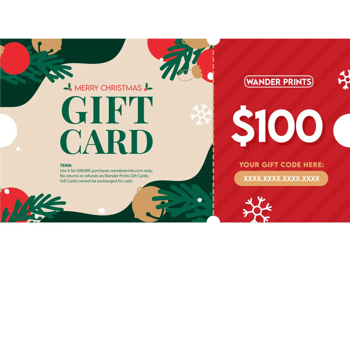 Wander Prints Christmas Gift Card - Image 4