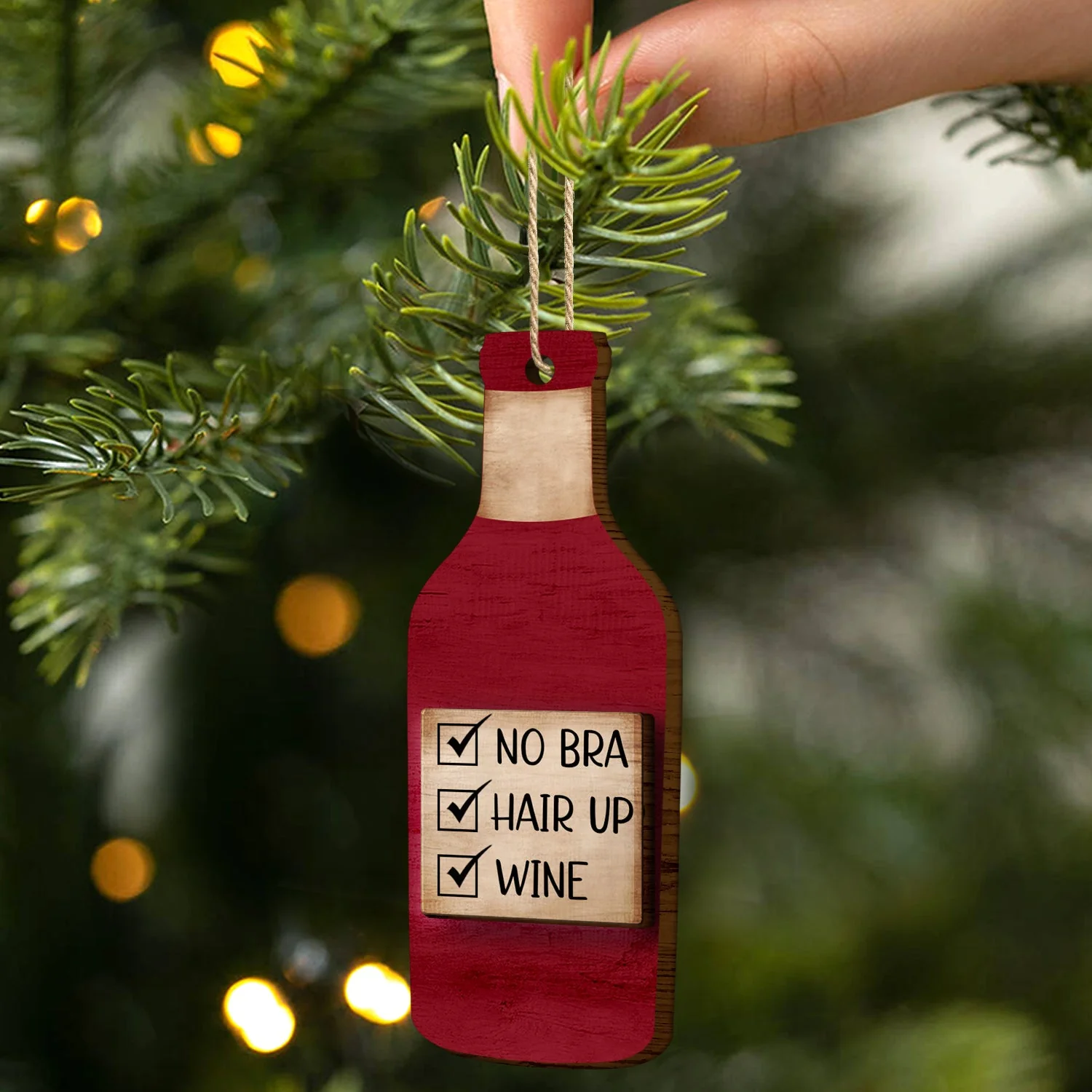 Warning The Girls Are Drinking Again - Christmas Gifts For Best Friends, Besties - Personalized 2-Layered Wooden Ornament - Image 2