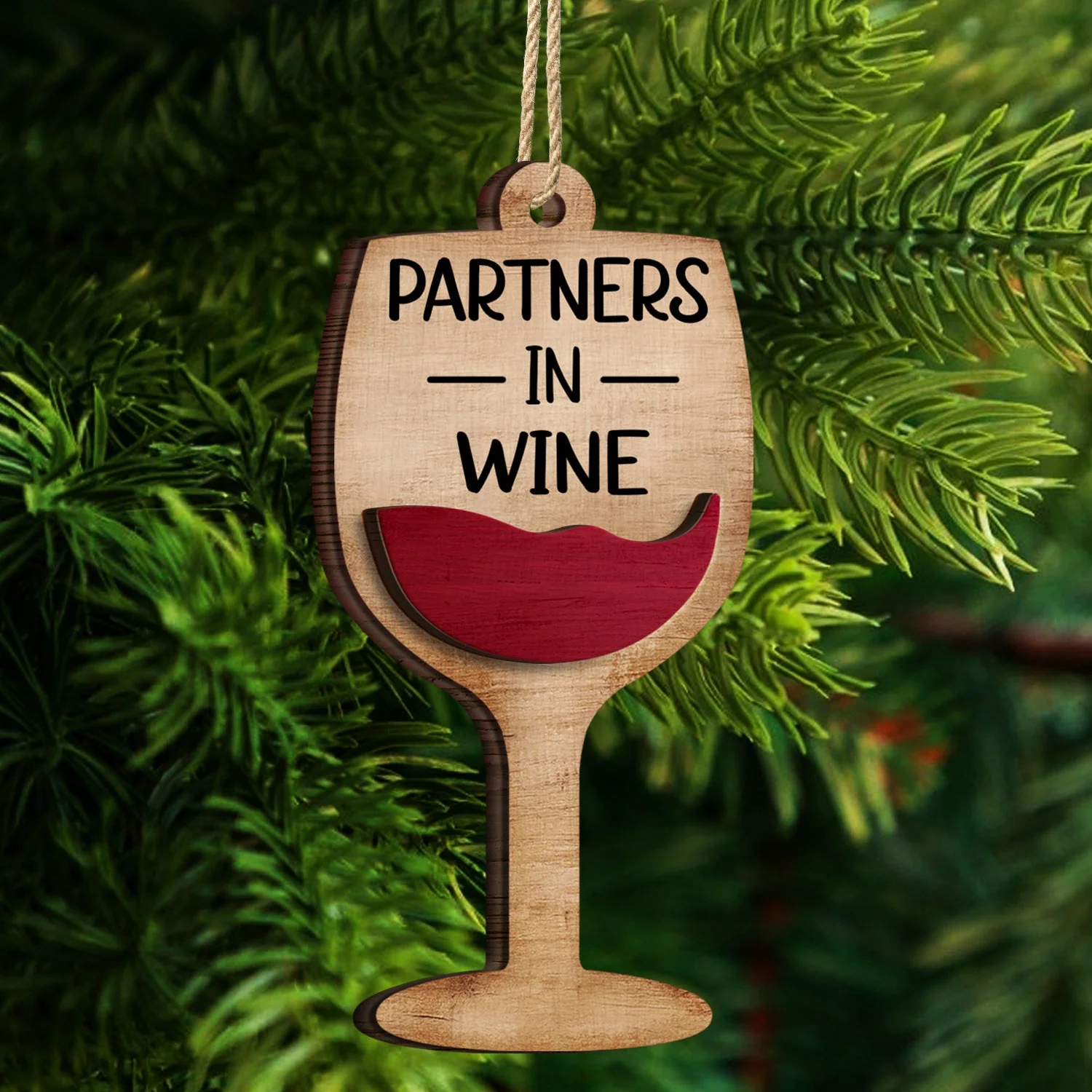 Warning The Girls Are Drinking Again - Christmas Gifts For Best Friends, Besties - Personalized 2-Layered Wooden Ornament - Image 4