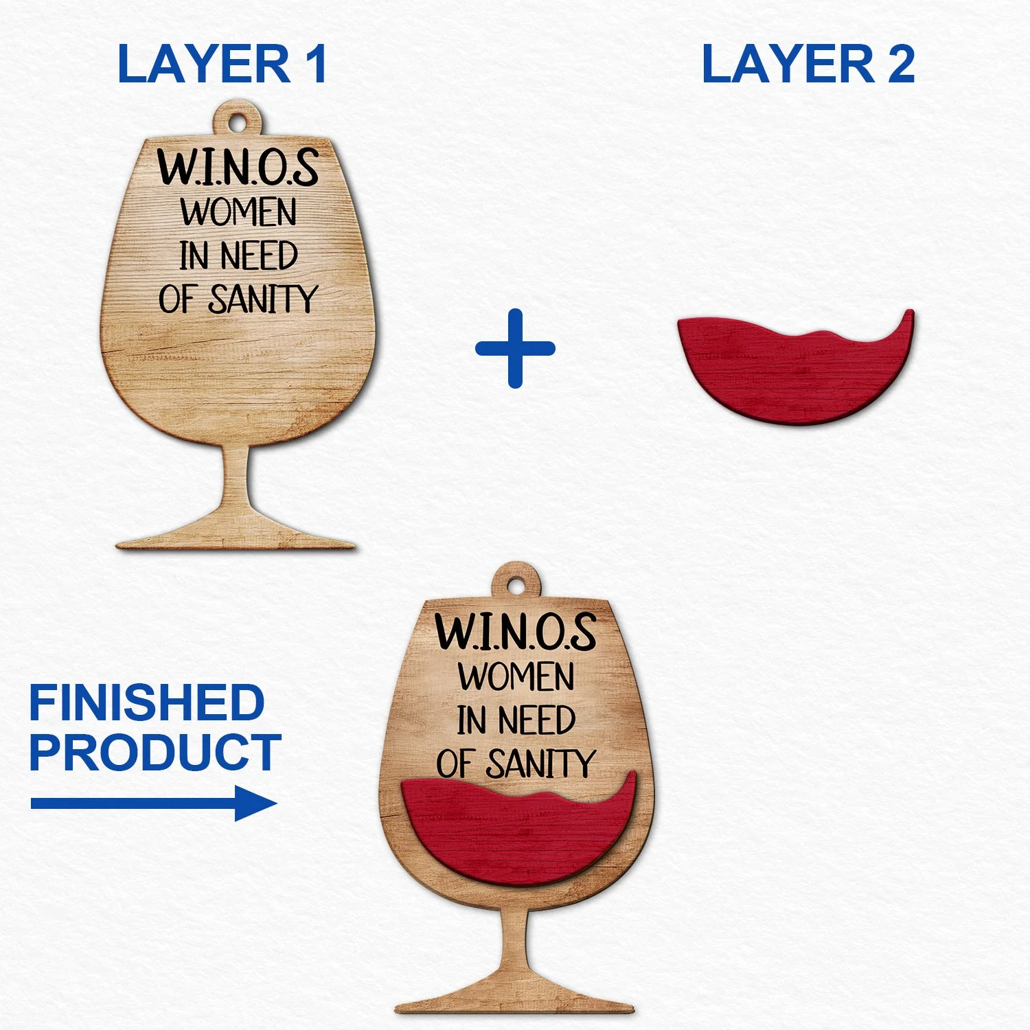 Warning The Girls Are Drinking Again - Christmas Gifts For Best Friends, Besties - Personalized 2-Layered Wooden Ornament - Image 6