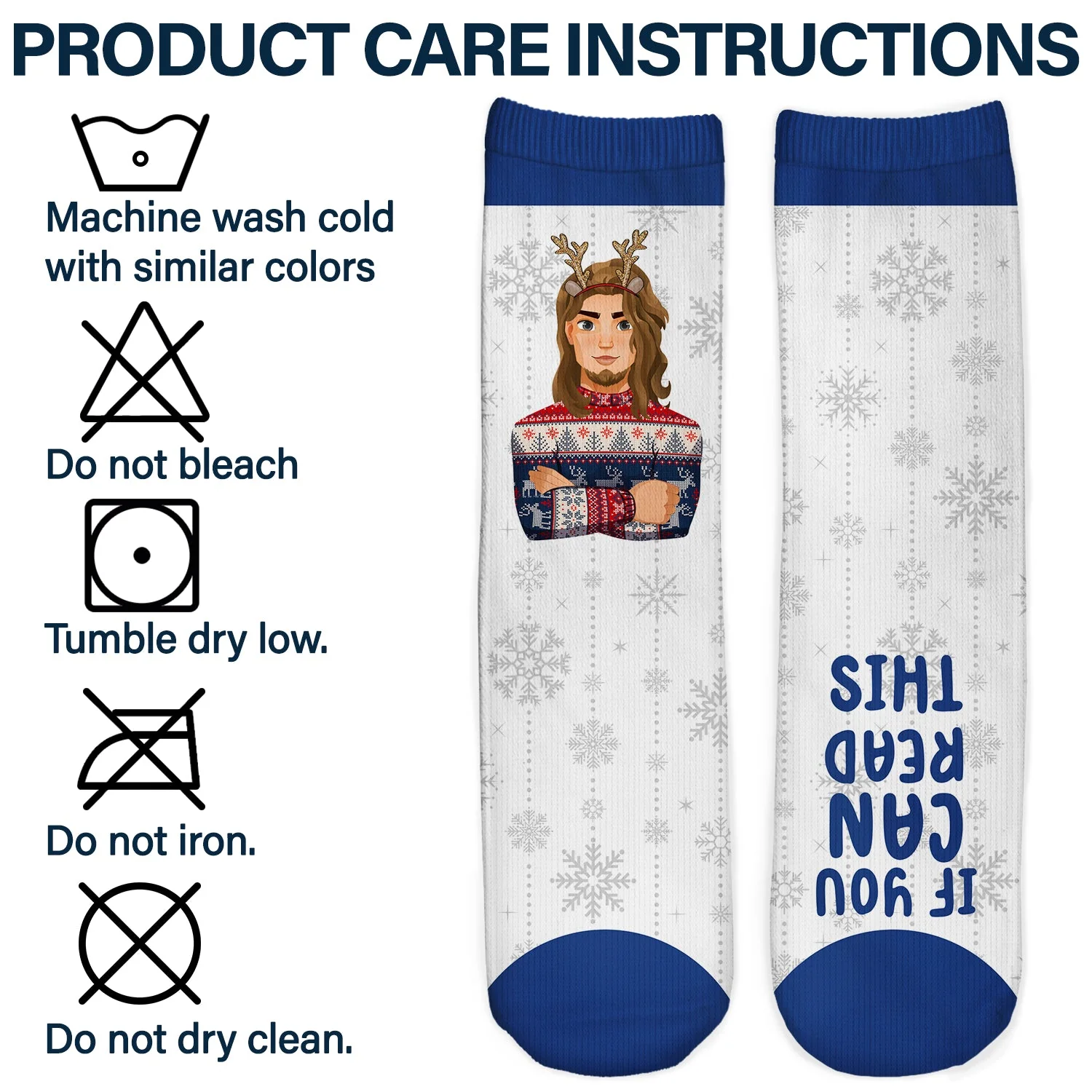Watching Christmas Movies - Christmas Gift For Family - Personalized Socks - Image 6