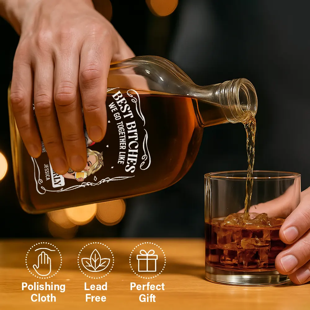 We Go Together Like Drunk And Disorderly - Personalized Whiskey Bottle - Image 6