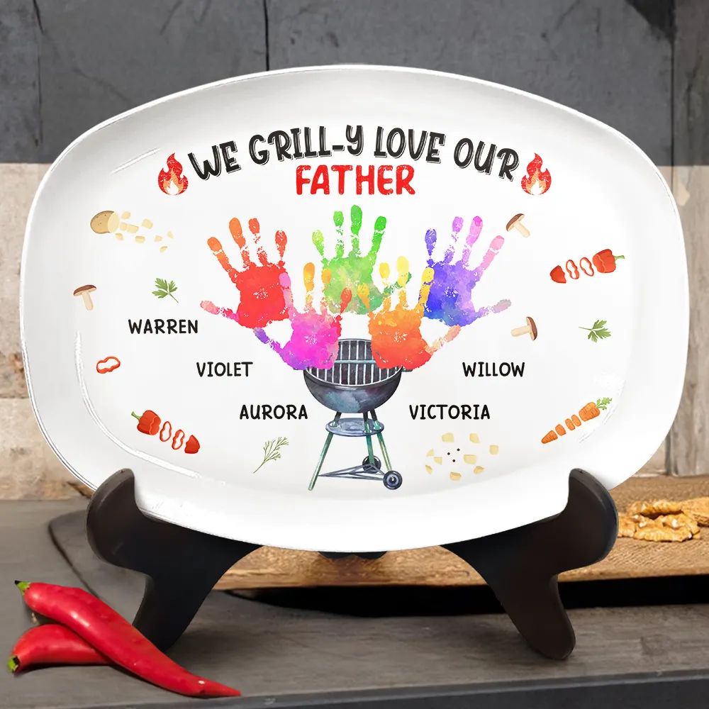 We Grill-y Love - Personalized Plate - Image 3