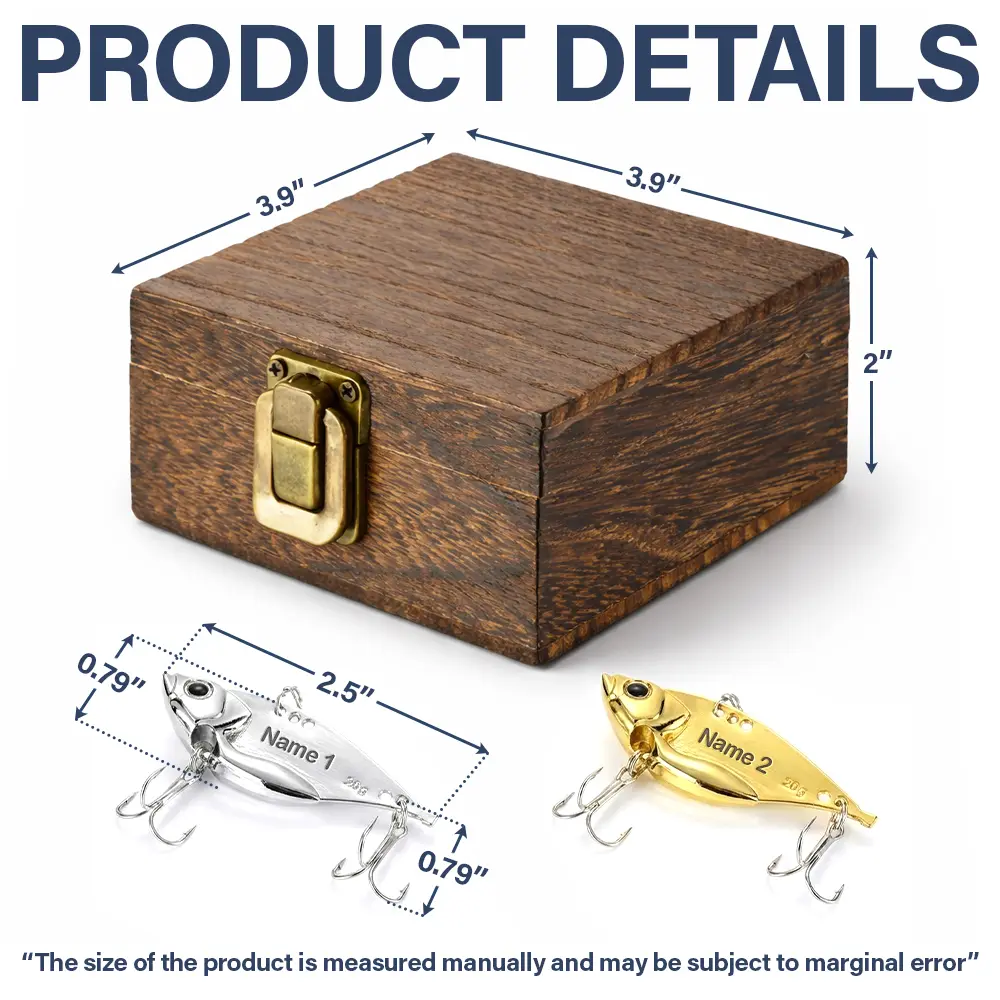 We Hooked The Best Dad - Personalized Metal Fish Lure Set - Image 4