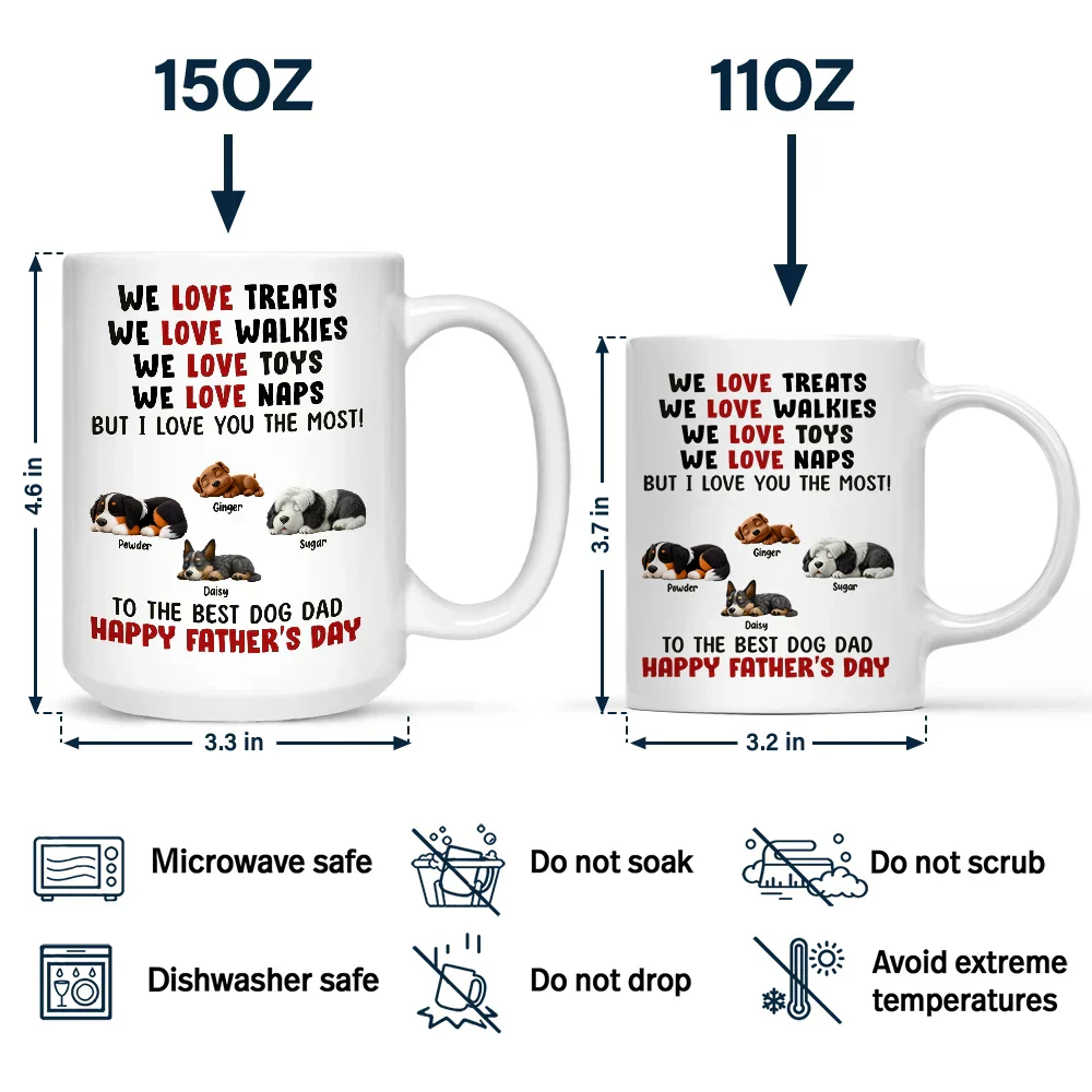 We Love Naps - Personalized Mug - Image 4