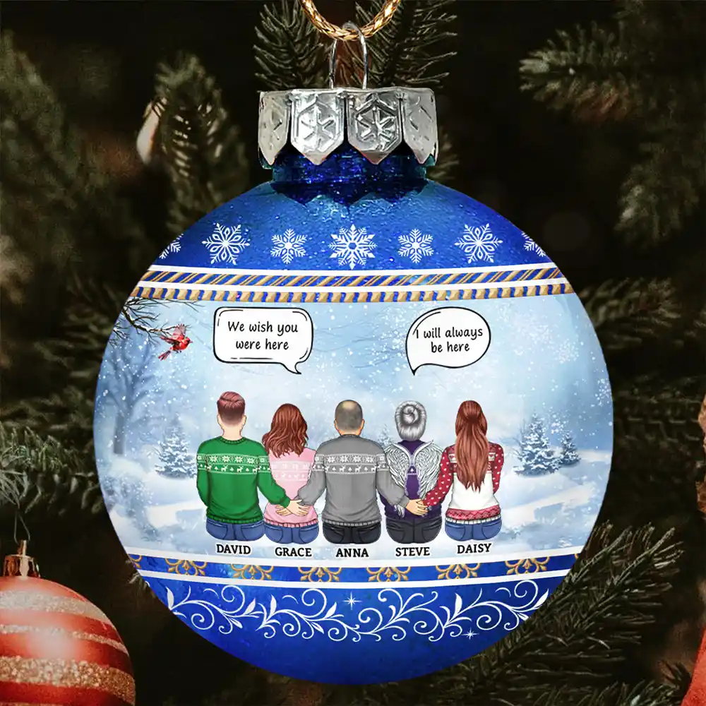 We Miss You - Personalized Ball Ornament - Image 2