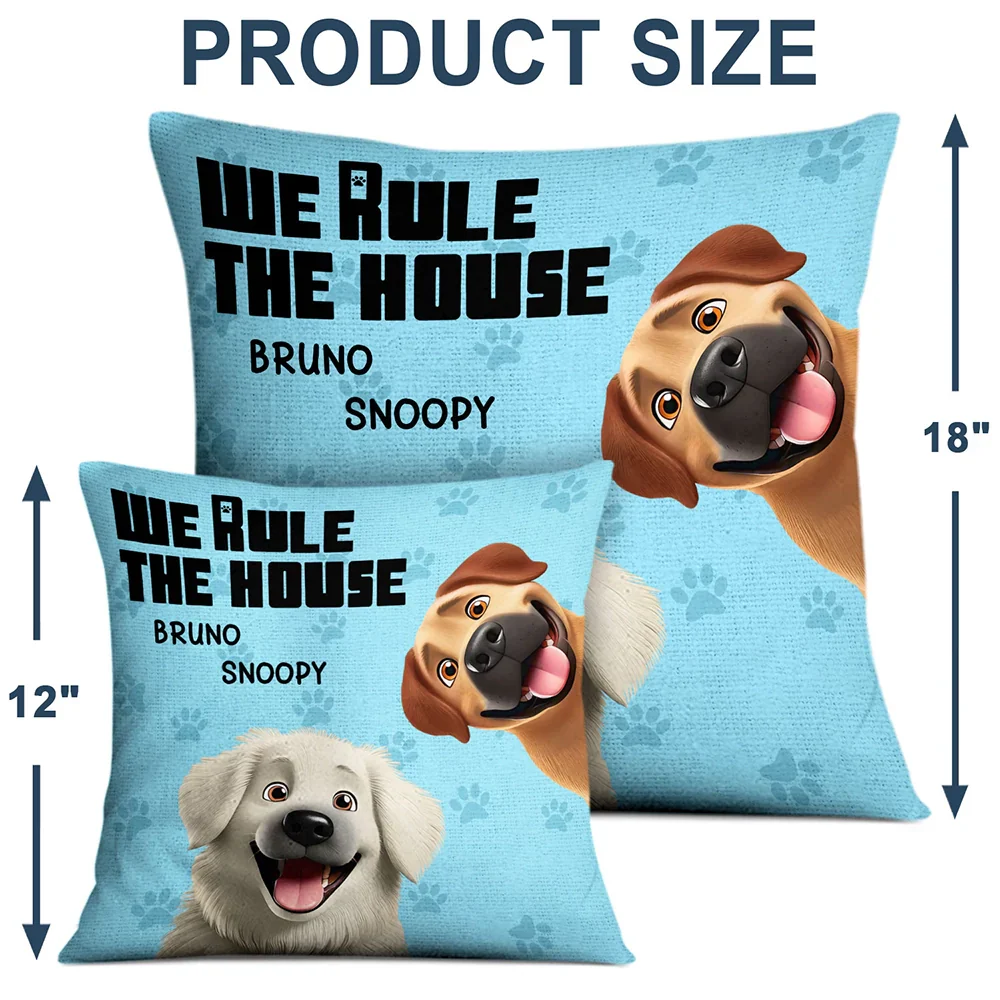 We Rule The House - Personalized Pillow - Image 4