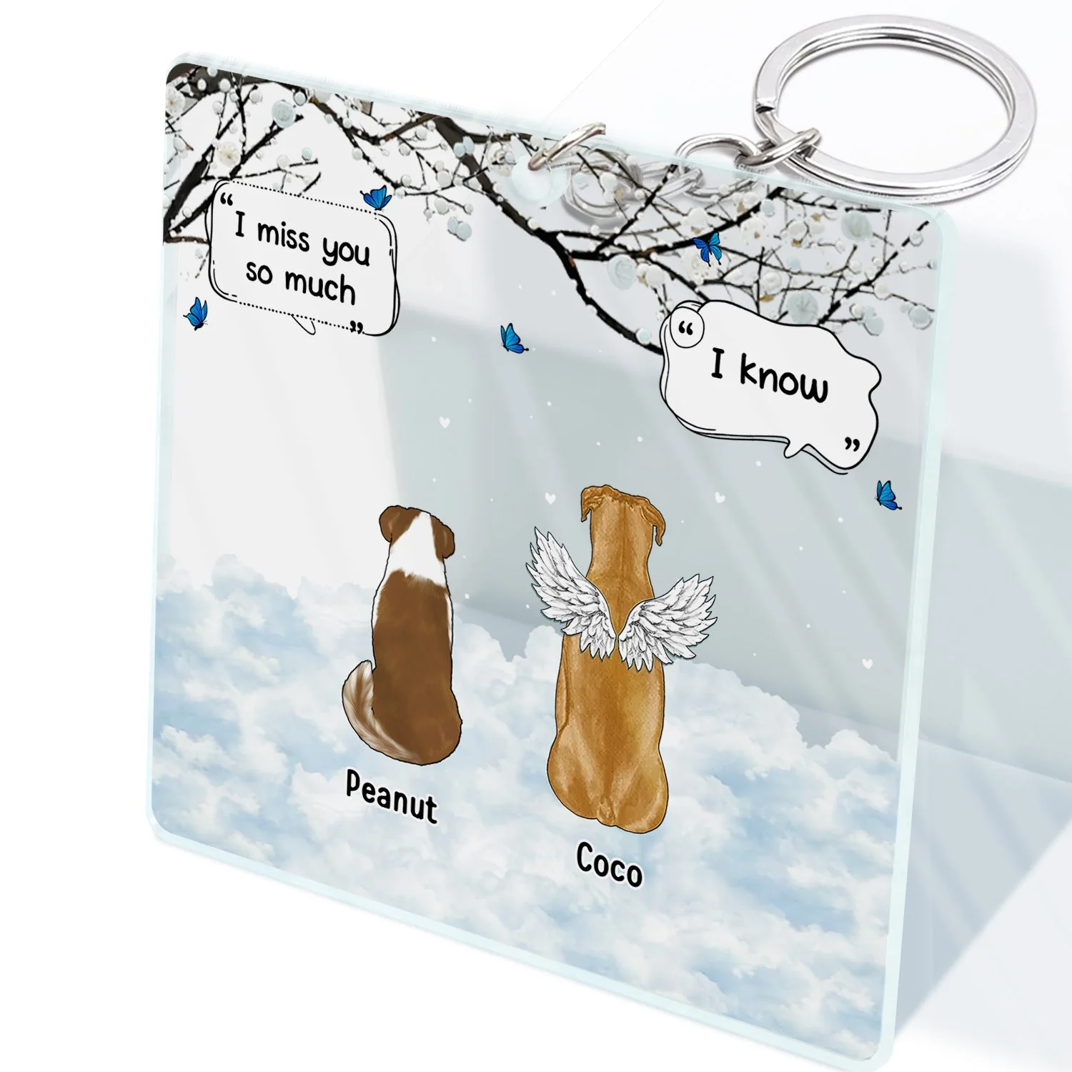 We Still Talk About You - Memorial Gift For Pet Lovers - Personalized Acrylic Keychain - Image 2