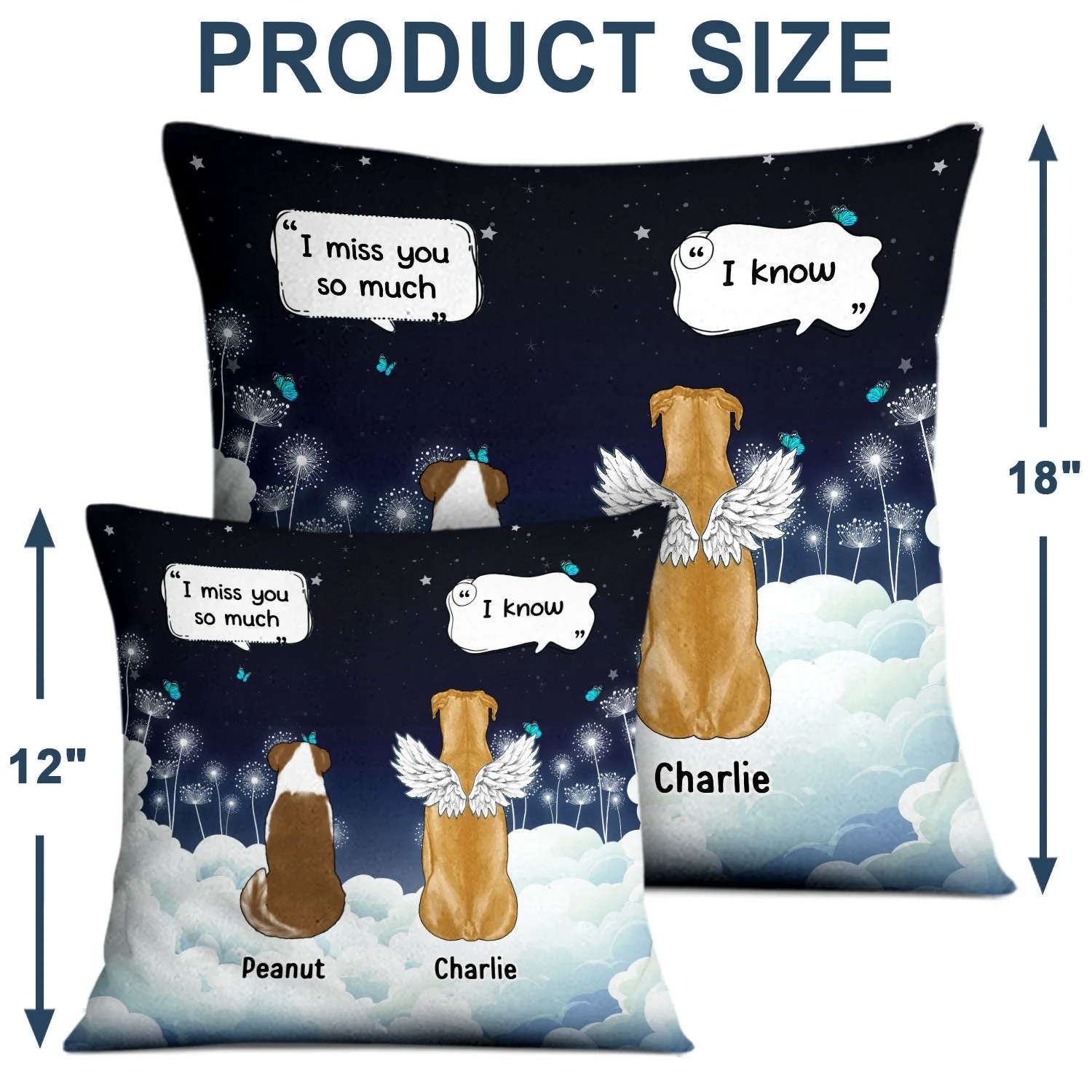 We Still Talk About You - Memorial Gift For Pet Lovers - Personalized Pillow - Image 4