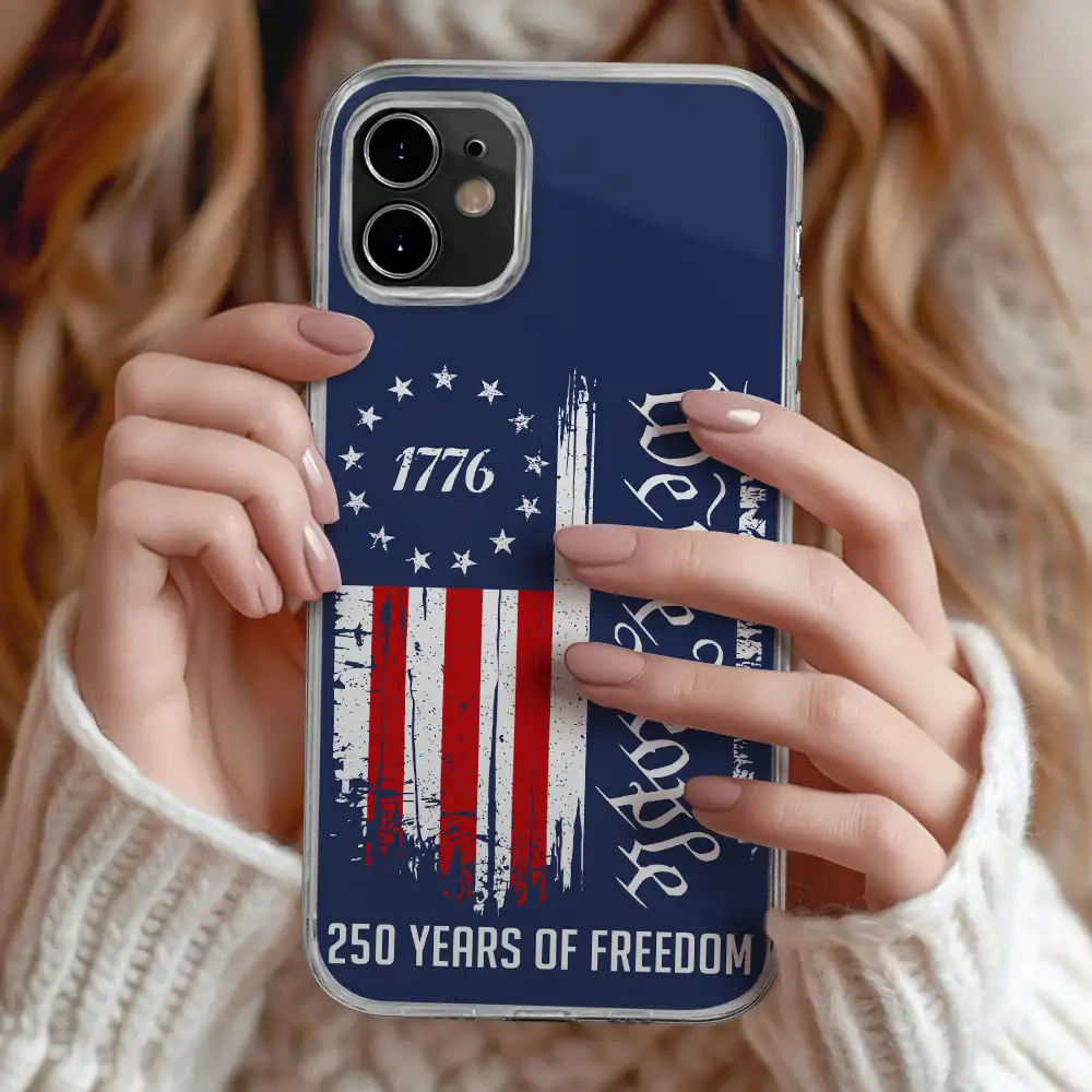 We The People 250 Years Of Freedom - Clear Phone Case - Image 3