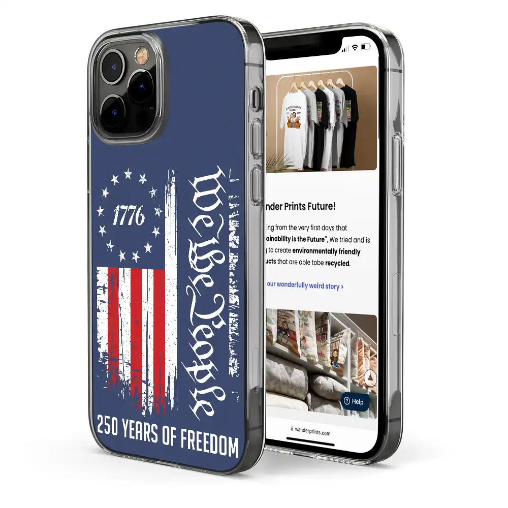 We The People 250 Years Of Freedom - Clear Phone Case - Image 5