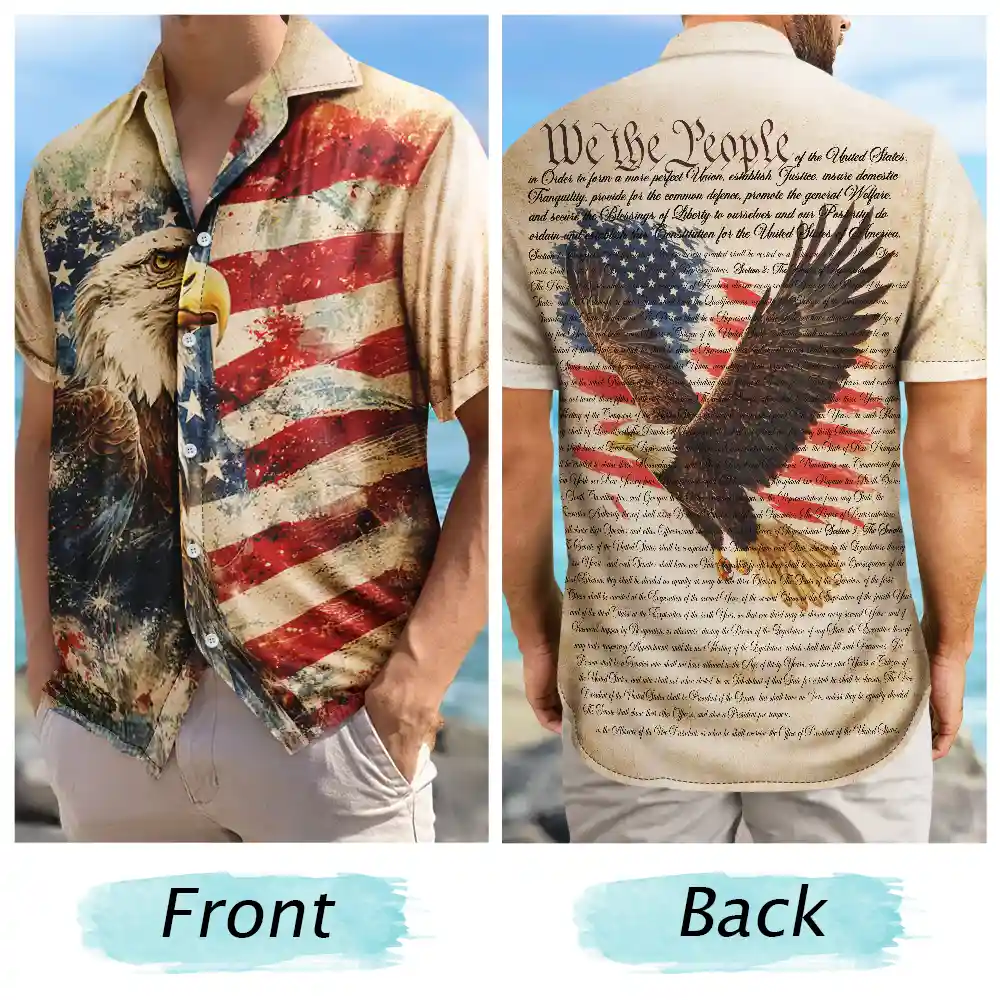 We The People America 250th Anniversary - Hawaiian Shirt - Image 5