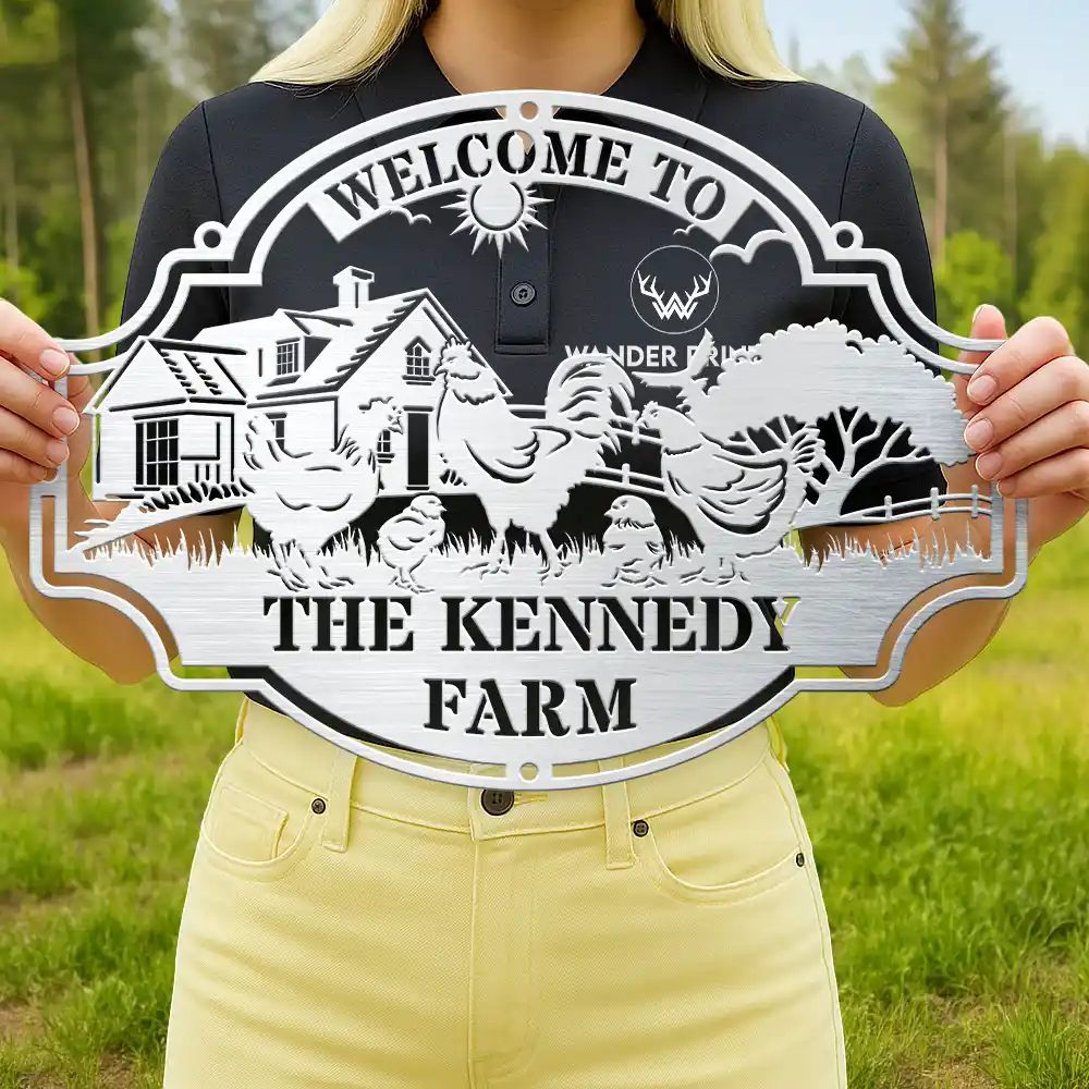 Welcome Animals Farm - Personalized Cutout Metal Sign - Image 4