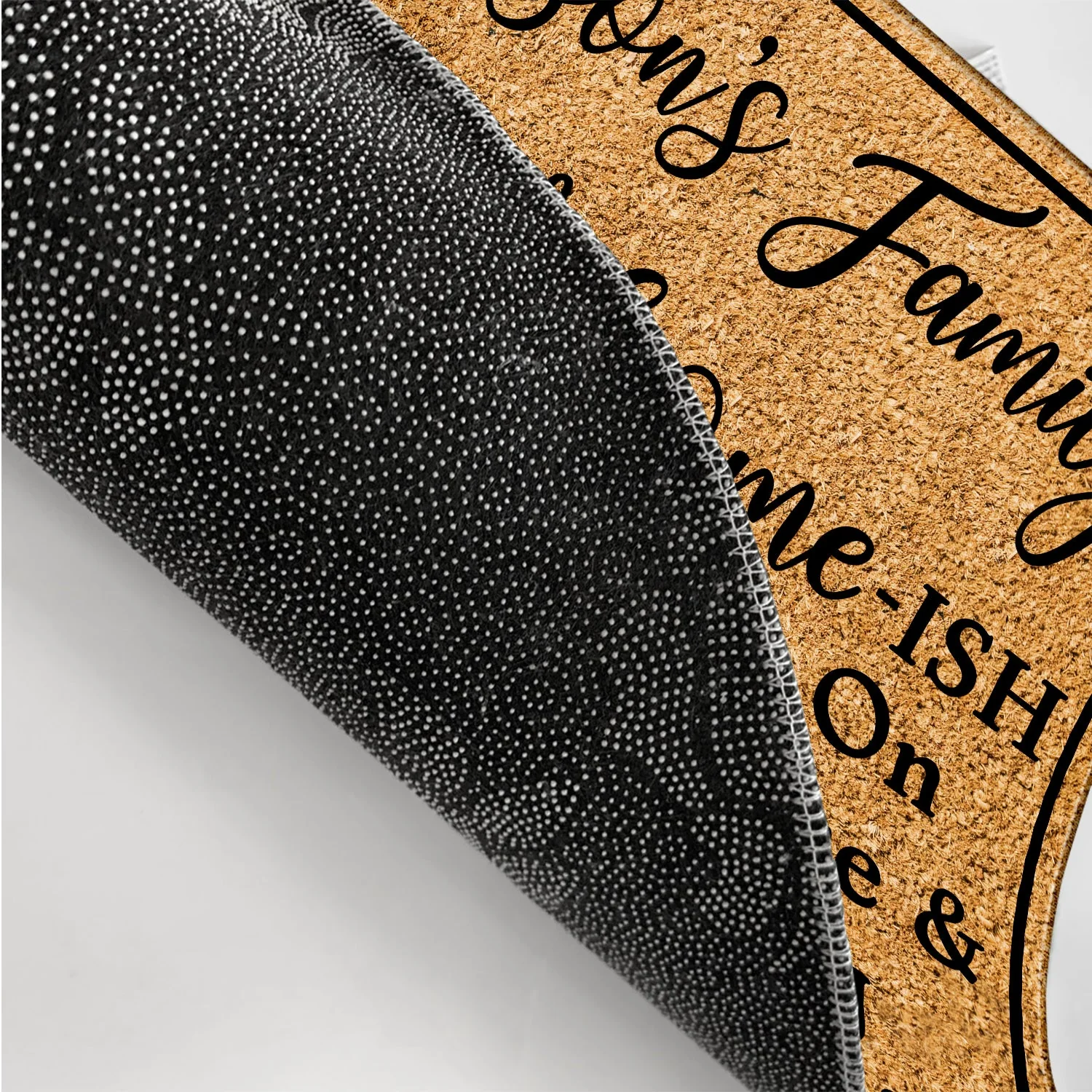 Welcome-ish Depends On Who You Are - Home Outdoor, Home Decor Gift For Family, Couple, Husband, Wife - Personalized Custom Doormat - Image 3