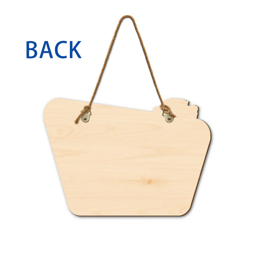 Welcome To Our Adventure - Personalized Custom Shaped Wood Sign - Image 6