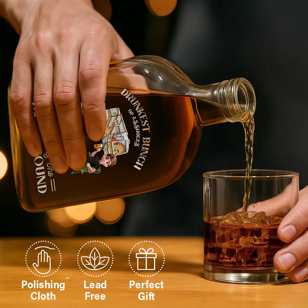 We're Drunks We Go Camping - Personalized Whiskey Bottle - Image 6