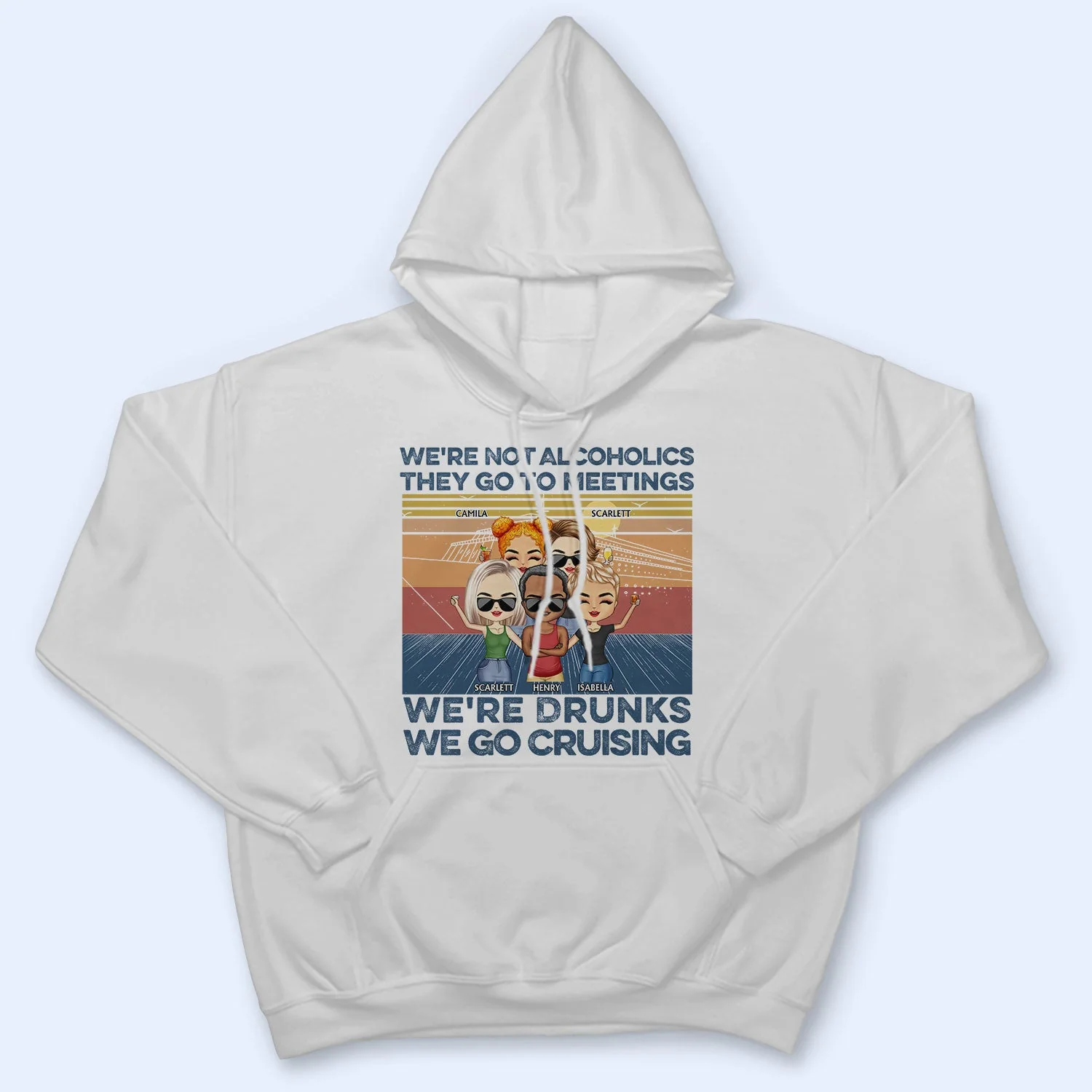 We're More Than Just Cruising Friends - Traveling Gift For BFF, Siblings, Colleagues - Personalized Custom T Shirt - Image 4