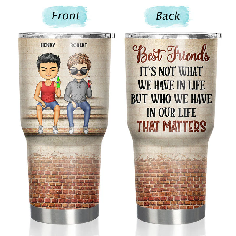 We're Not Sugar And Spice And Everything Nice We're Sage And Hood Best Friends - Bestie BFF Gift - Personalized Custom 30 Oz Tumbler - Image 3