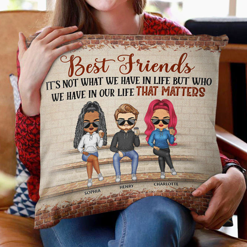 We're Not Sugar And Spice And Everything Nice We're Sage And Hood Best Friends - Bestie BFF Gift - Personalized Custom Pillow - Image 2