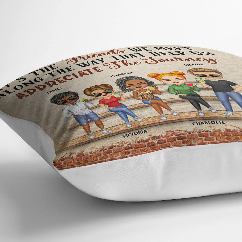 We're Not Sugar And Spice And Everything Nice We're Sage And Hood Best Friends - Bestie BFF Gift - Personalized Custom Pillow - Image 3