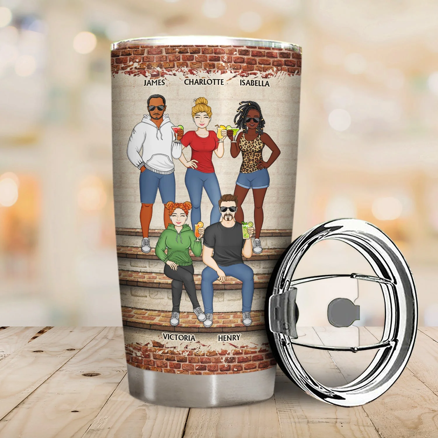 We're Not Sugar And Spice And Everything Nice We're Sage And Hood Family Best Friends - Bestie BFF Gift - Personalized Custom Tumbler - Image 2