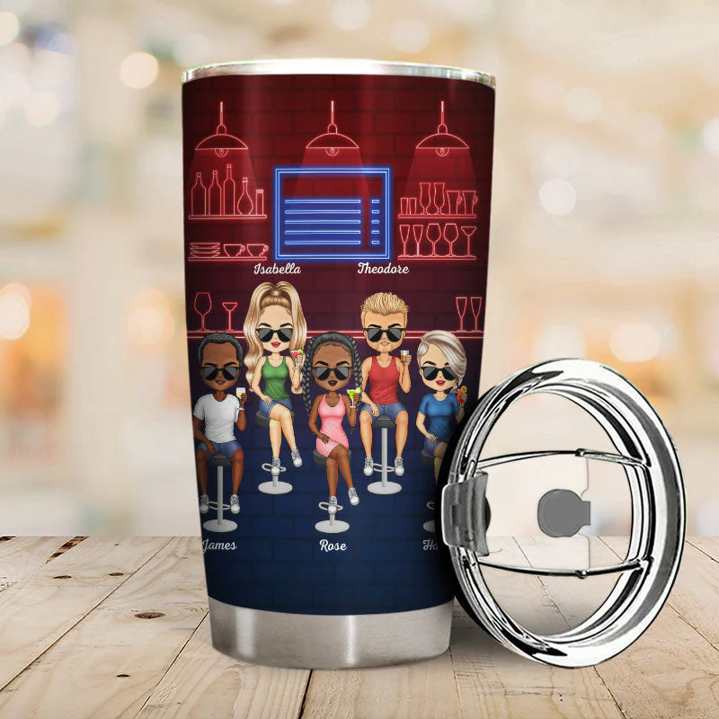 We're Not Sugar And Spice And Everything Nice We're Sage And Hood Party Club Best Friends - Bestie BFF Gift - Personalized Custom Tumbler - Image 2