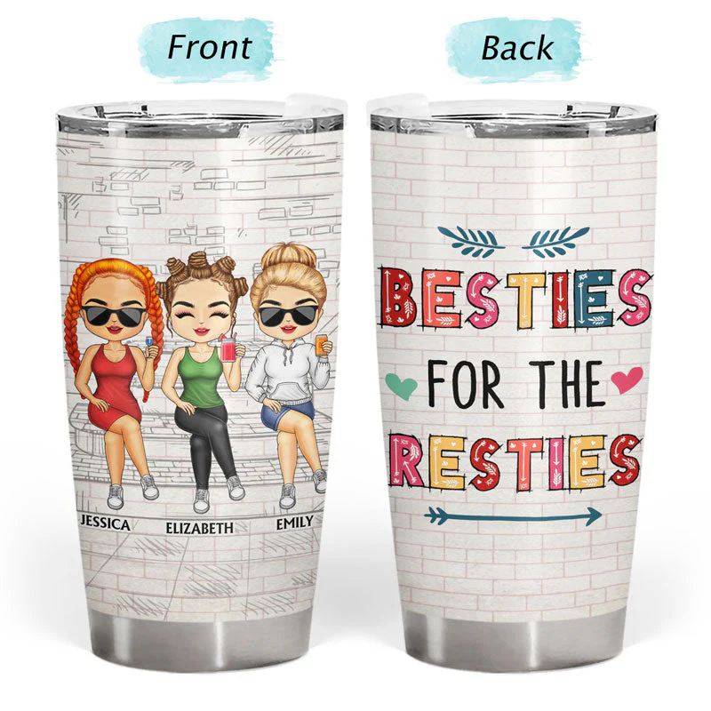 We're Not Sugar And Spice And Everything Nice We're Sage And Hood White Best Friends - Bestie BFF Gift - Personalized Custom Tumbler - Image 3