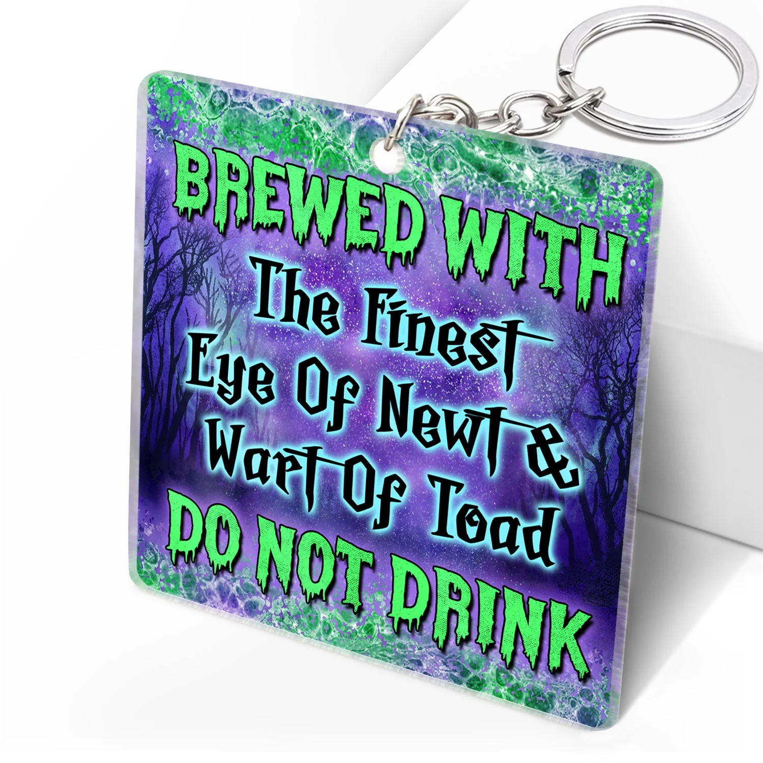 We're Not Sugar And Spice And Everything Nice Witch Best Friends - Bestie BFF Gift - Personalized Acrylic Keychain - Image 2