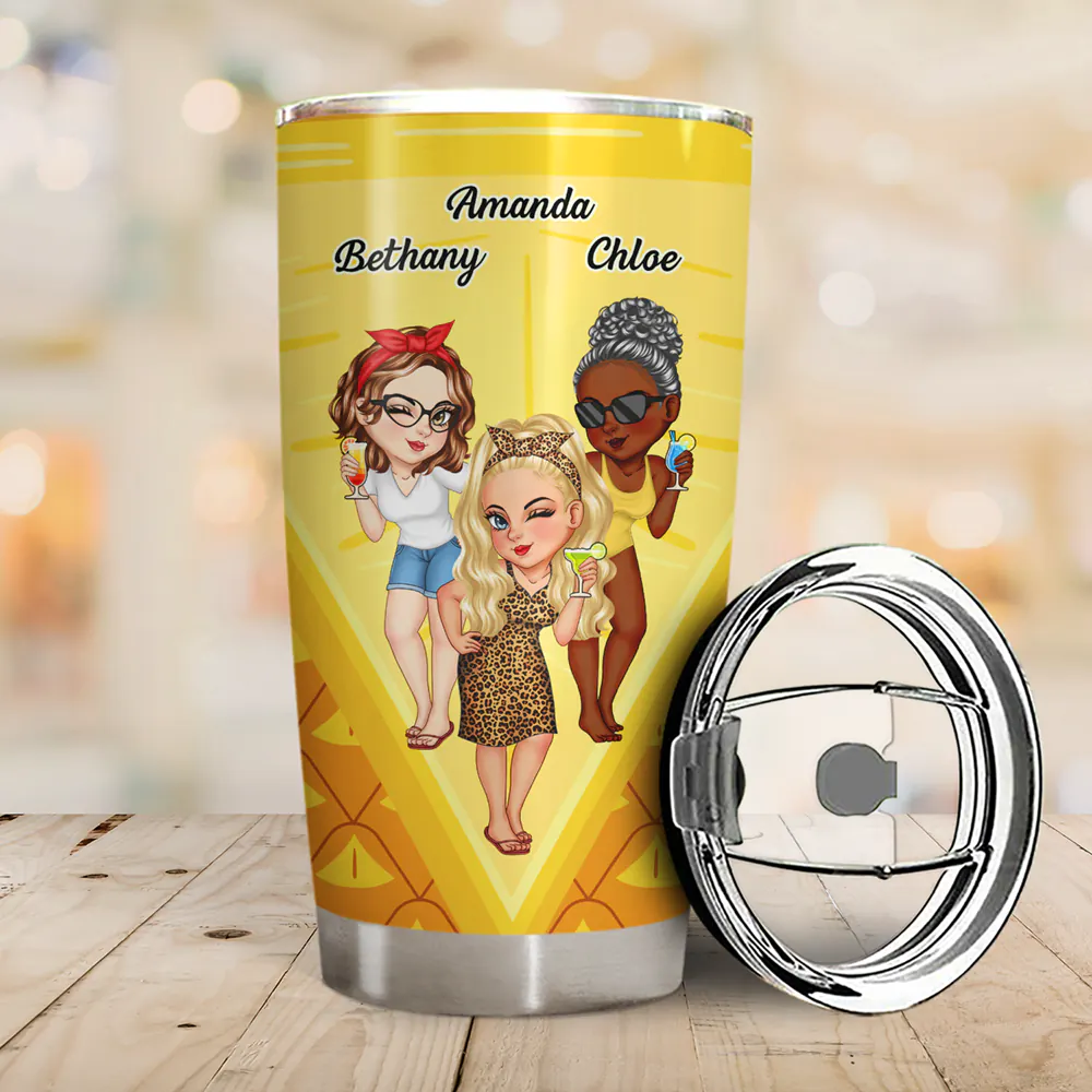 We're Not The Sweet Girls Next Door Fruit Theme - Personalized Tumbler - Image 2
