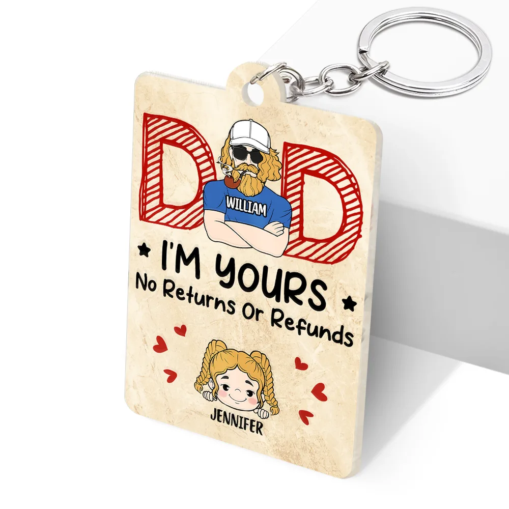 We're Yours No Returns QR Song Code - Personalized Acrylic Keychain - Image 3