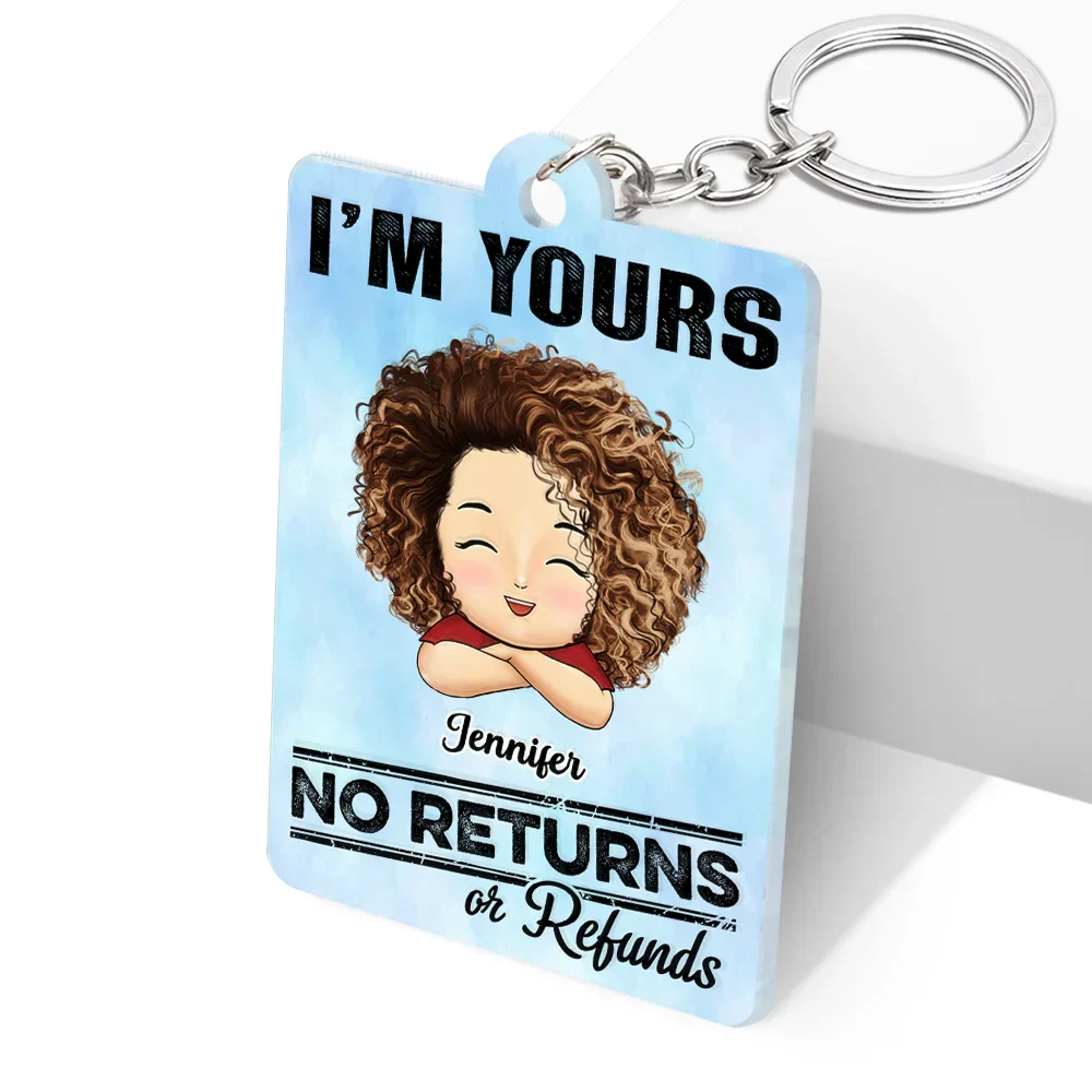We're Yours No Returns Song QR Code - Personalized Acrylic Keychain - Image 3
