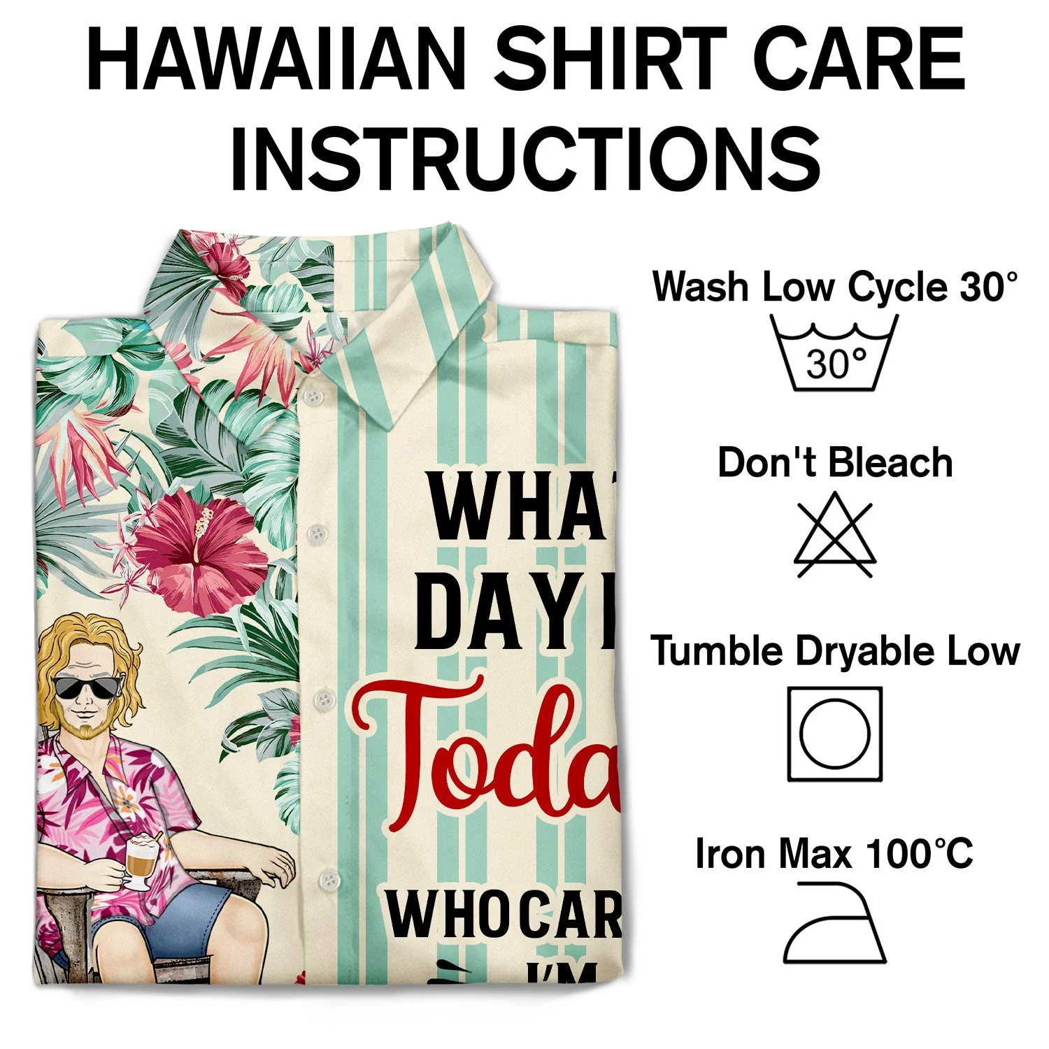 What Day Is Today Who Cares Retired - Gift For Parents, Grandparents, Retired, Retirement Gift - Personalized Custom Hawaiian Shirt - Image 4