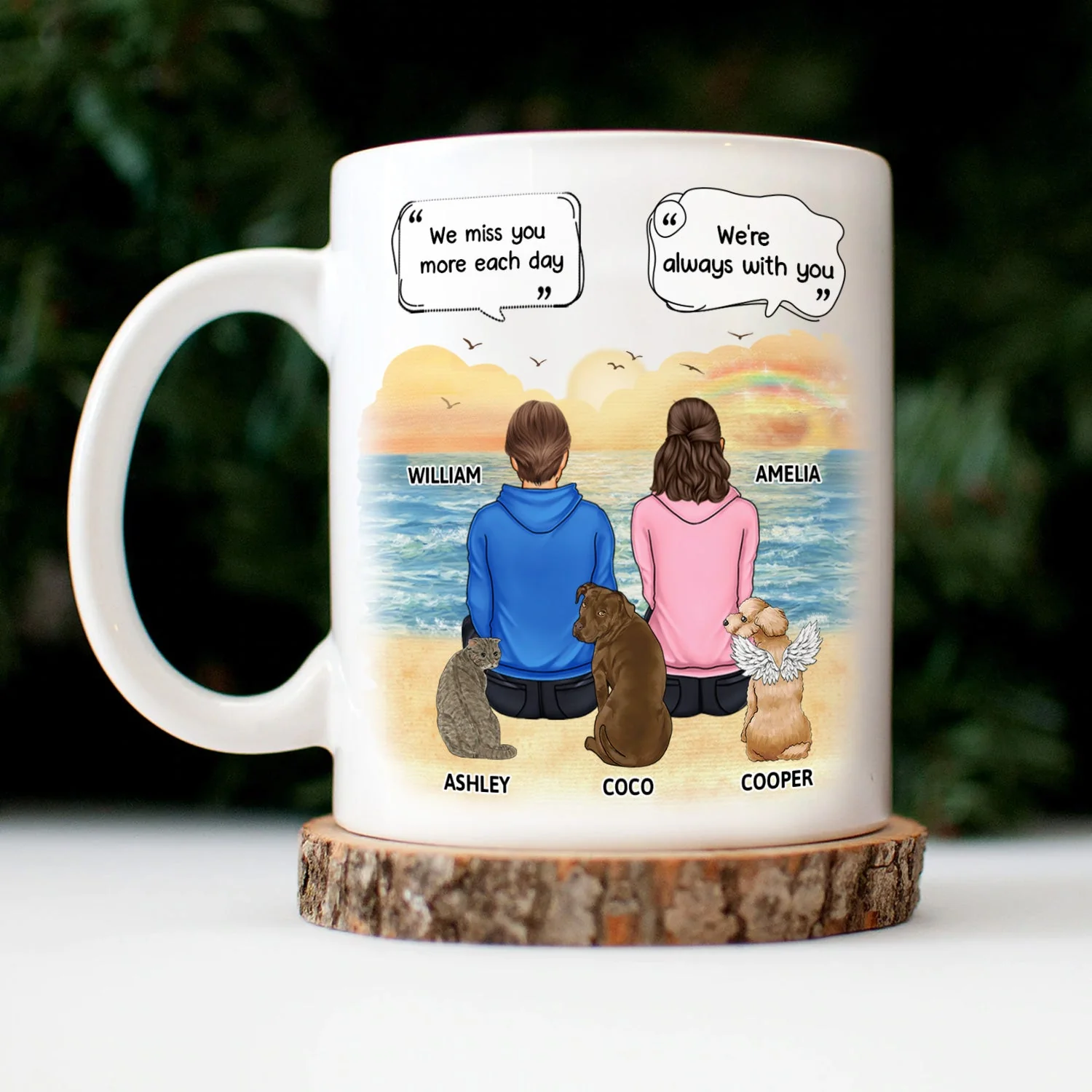 When Tomorrow Starts Without Me - Memorial Gift For Cat Lovers, Dog Lovers - Personalized Mug - Image 3