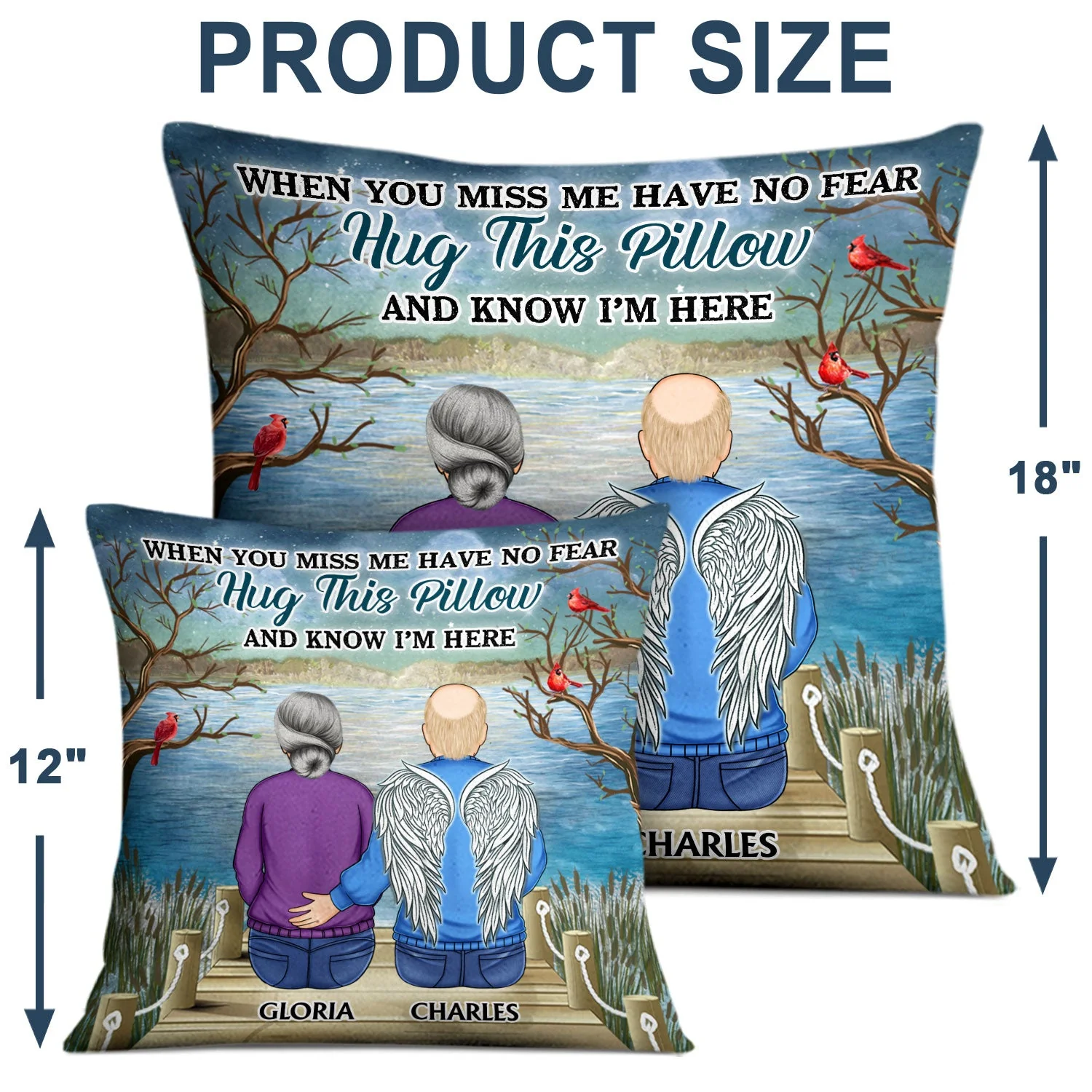 When You Miss Me Have No Fear - Memorial Gift For Family, Friends, Siblings - Personalized Pillow - Image 4