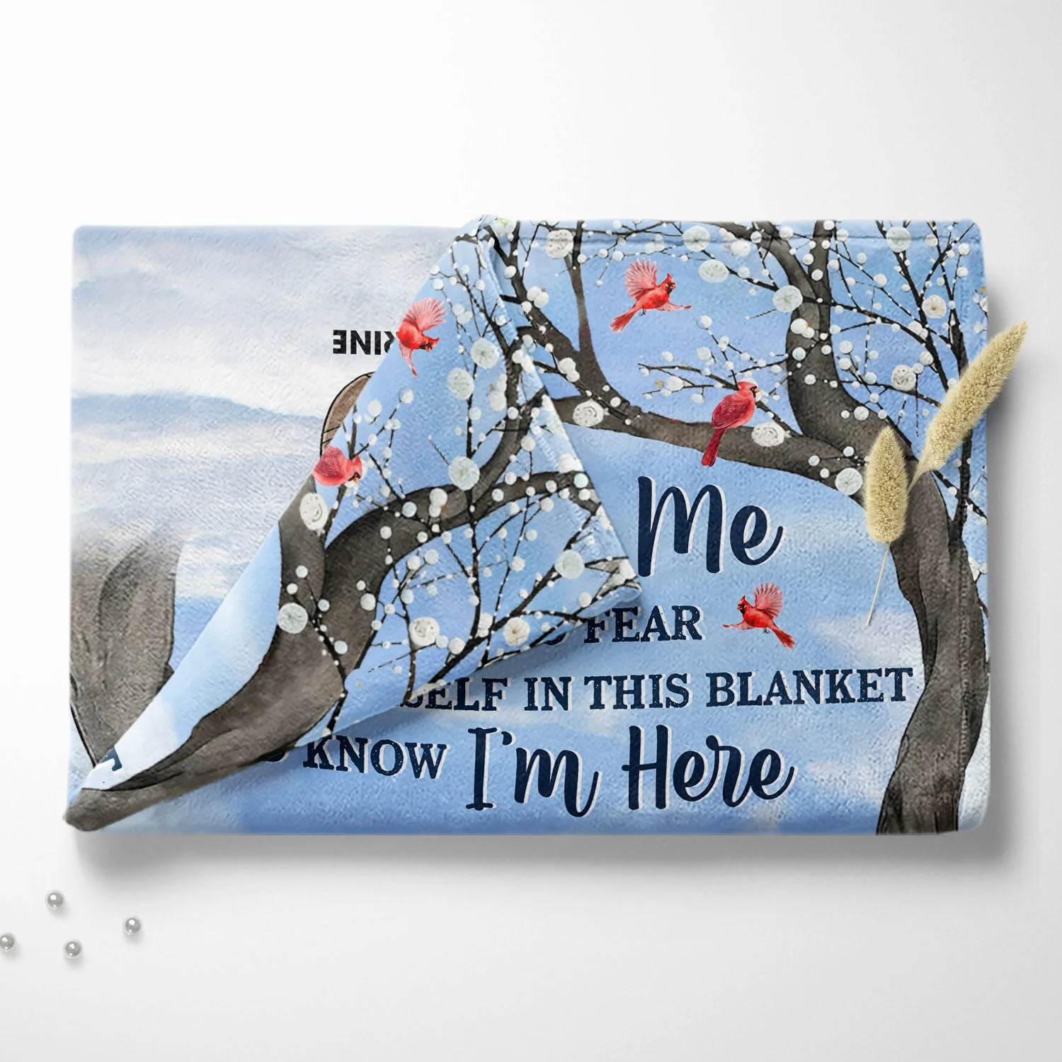 When You Miss Me Have No Fear - Memorial Sympathy Gift - Personalized Fleece Blanket - Image 7