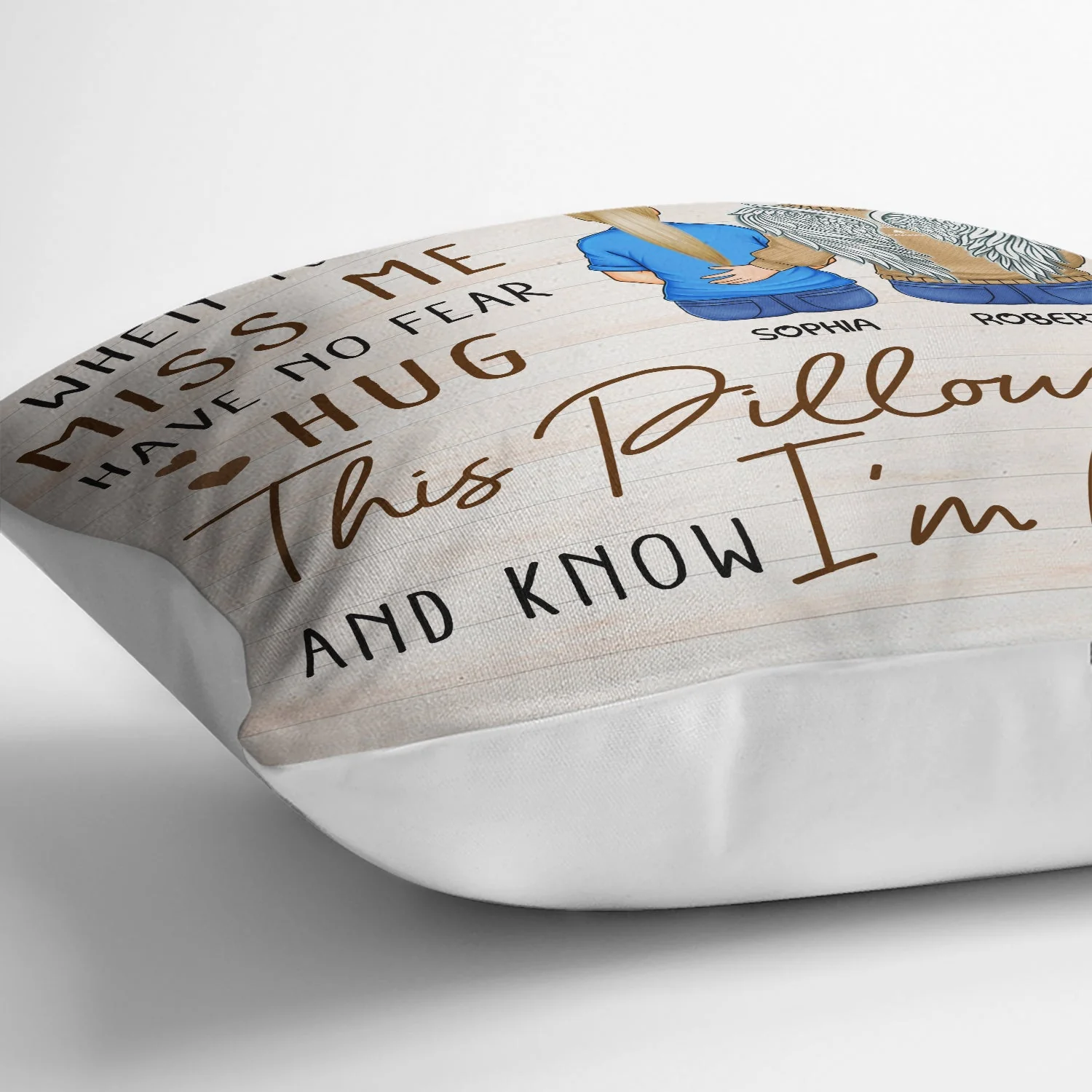 When You Miss Me - Loving, Memorial Gift For Family, Siblings, Friends - Personalized Pillow - Image 3