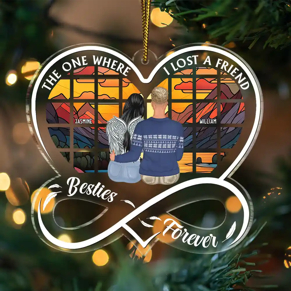 Where We Lost A Friend - Personalized Custom Shaped Acrylic Ornament - Image 3
