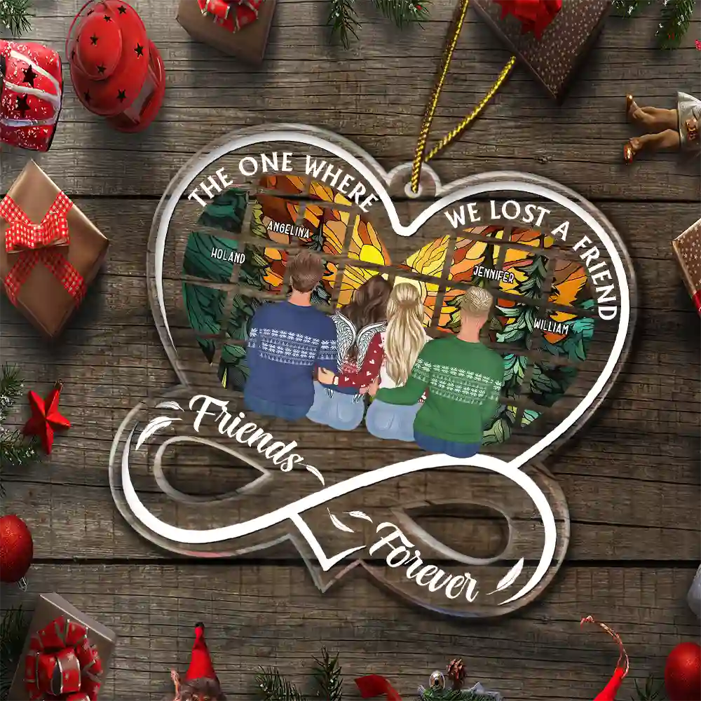 Where We Lost A Friend - Personalized Custom Shaped Acrylic Ornament - Image 5