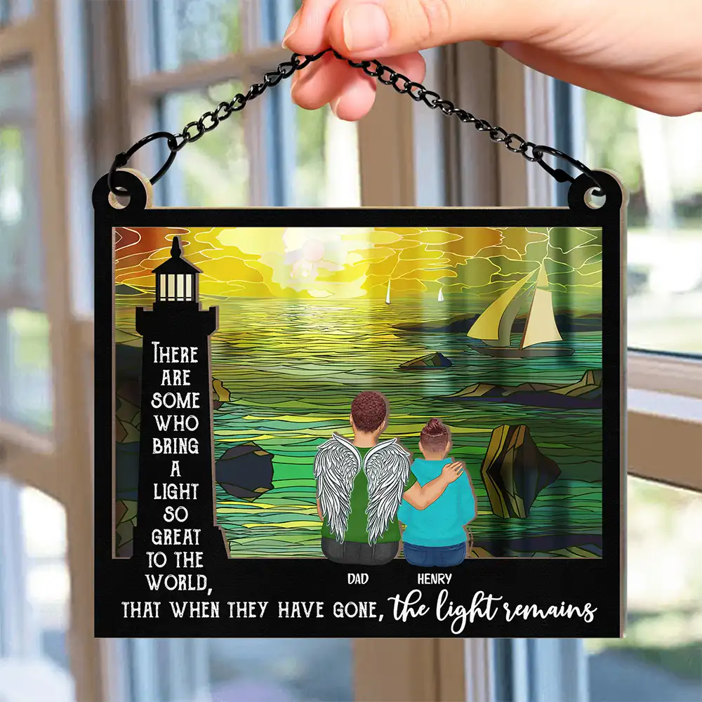 Who Bring A Light So Great To The World - Personalized Window Hanging Suncatcher Ornament - Image 2