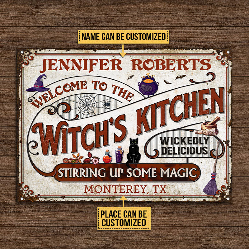 Witch Kitchen Stirring Up Some Magic Custom Classic Metal Signs - Image 4