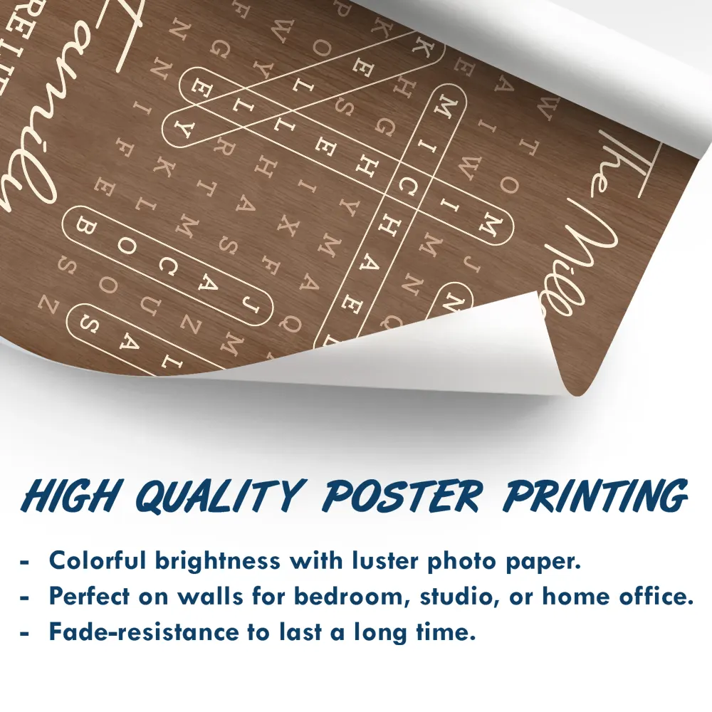 Word Search Puzzle Together We Make A Family - Personalized Poster - Image 5