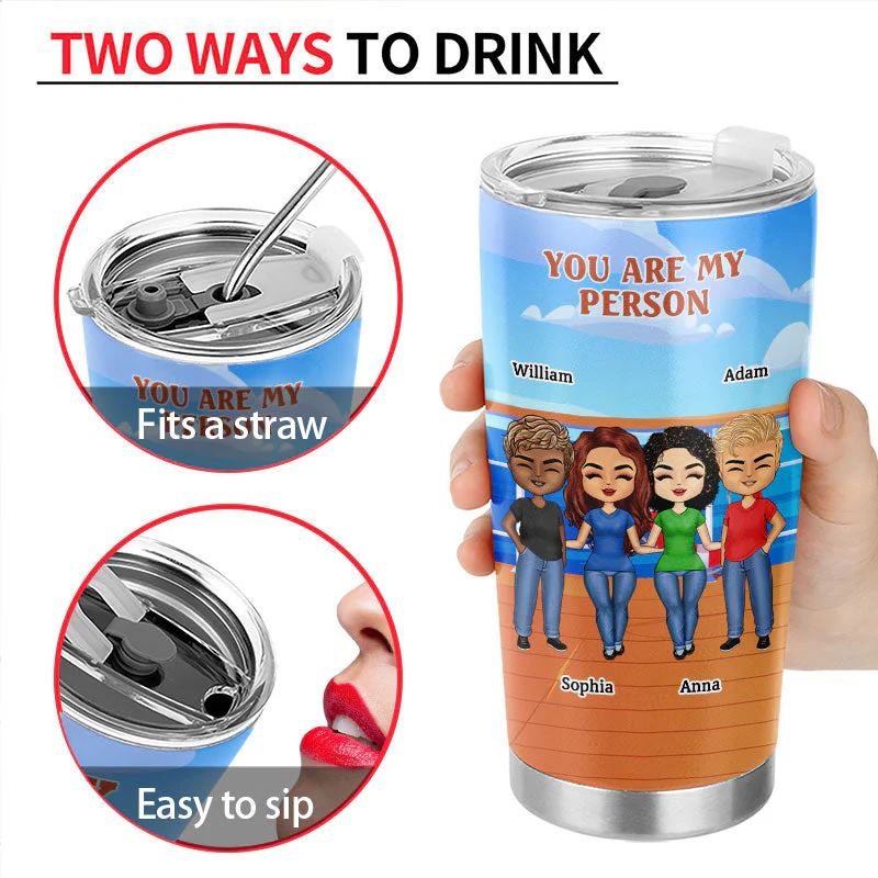 Work Made Us Co-Workers Friends - BFF Bestie Gift - Personalized Custom Tumbler - Image 4