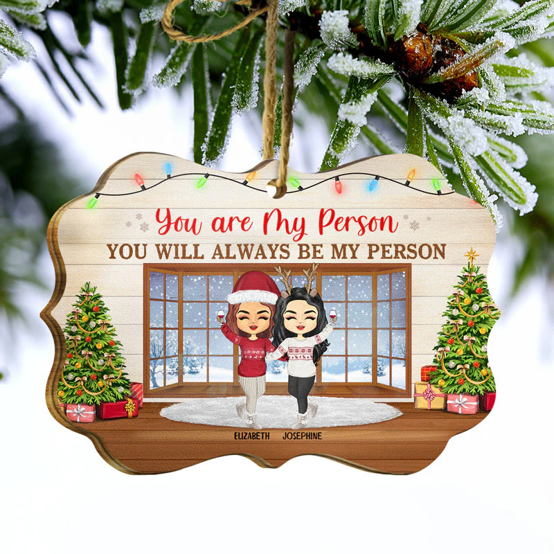 Work Made Us Colleagues - Christmas Gift For Co-worker and BFF - Personalized Wooden Ornament - Image 3